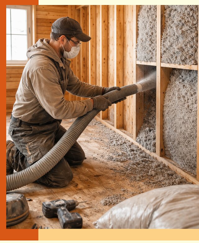 Утепление дачного дома эковатой в Зеленодольске — быстро и надёжно