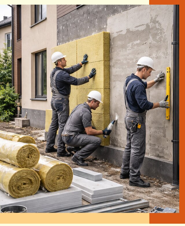 Утепление таунхауса в Зеленодольске от 7452 руб/м2 — комплекс под ключ | ТепломастерЗлн