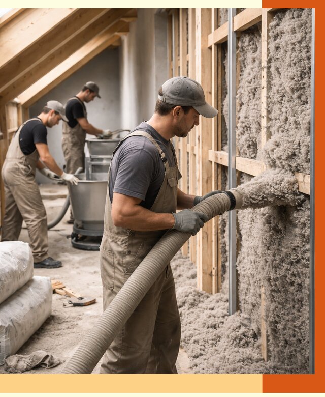 Утепление таунхауса эковатой в Зеленодольске от 2277 руб./м² — монтаж и задувка | ТепломастерЗлн