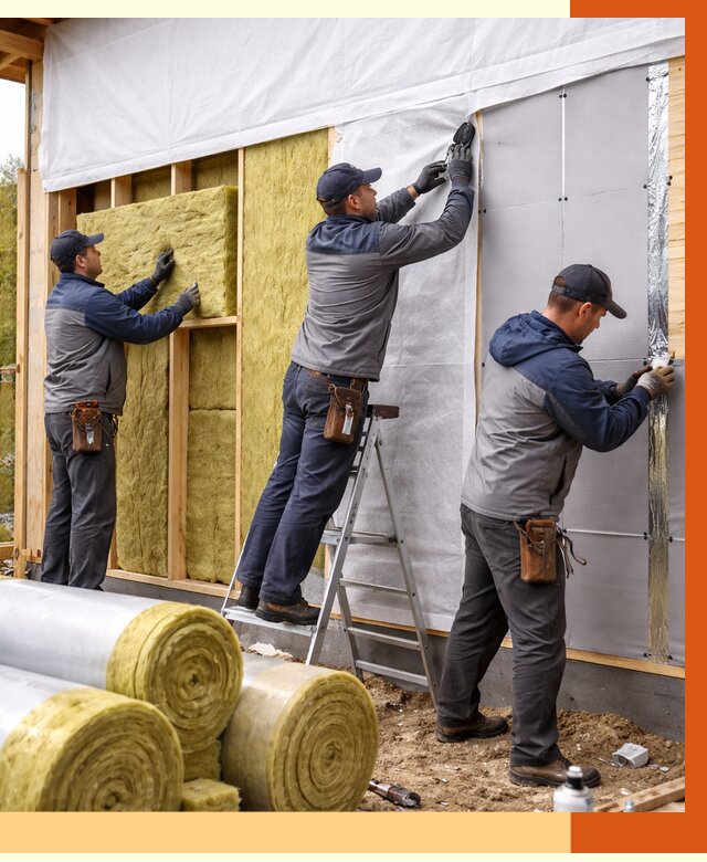 Утепление каркасного дома в Зеленодольске от 4347 руб./м2 — профессионально | ТепломастерЗлн