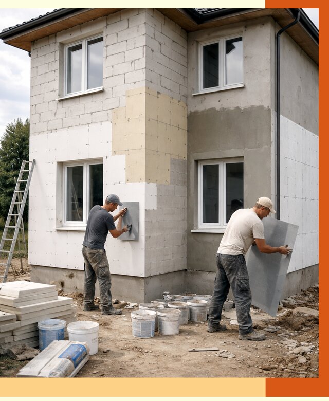 Утепление дома из газобетона в Зеленодольске от 4347 руб./м² — заказать у ТепломастерЗлн