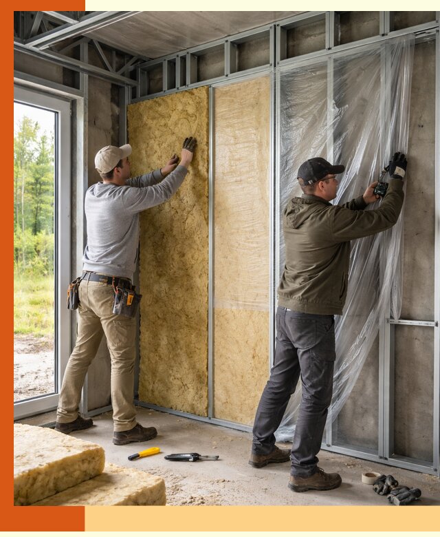 Утепление дома из ЛСТК в Зеленодольске с гарантией качества и эффективности