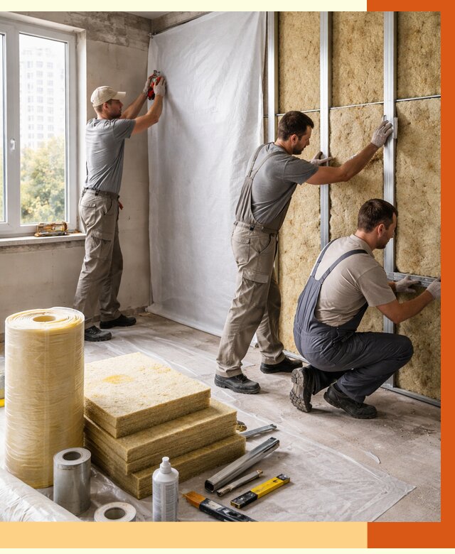 Утепление квартиры в Зеленодольске от 4658 руб/м2 — утеплить квартиру изнутри и снаружи | ТепломастерЗлн