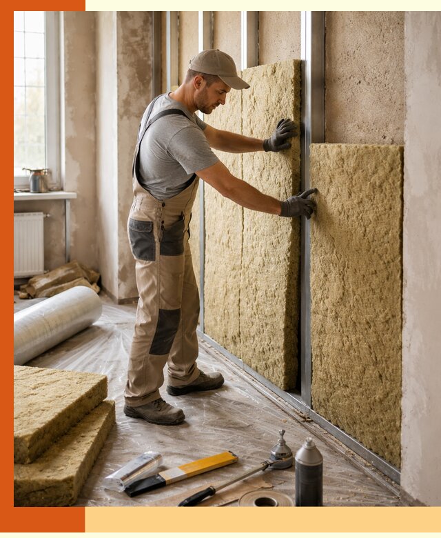 Утепление квартиры в Зеленодольске — комплексная теплоизоляция стен и полов