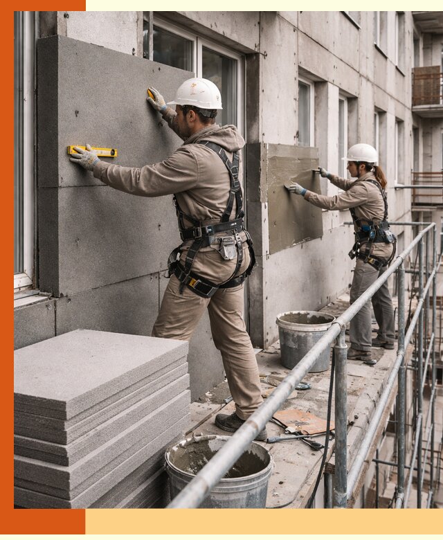 Утепление квартиры снаружи под ключ в Зеленодольске