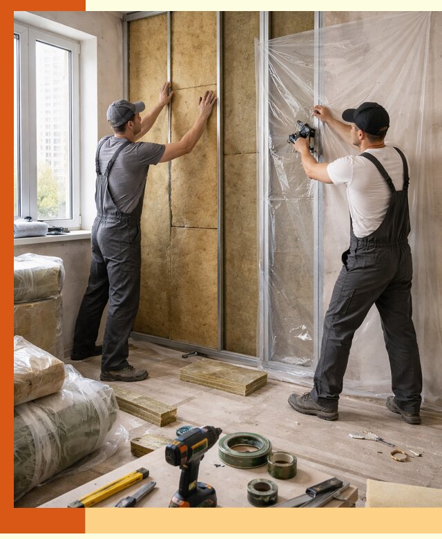 Утепление квартиры изнутри профессионально в Зеленодольске