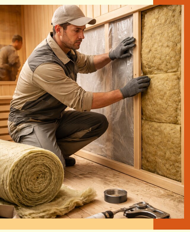 Утепление сауны изнутри в Зеленодольске от 6728 руб. за м2 | ППУ, под ключ — ТепломастерЗлн