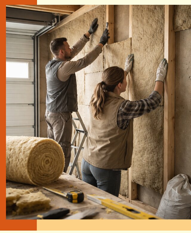 Утепление гаража изнутри в Зеленодольске: быстро и надежно