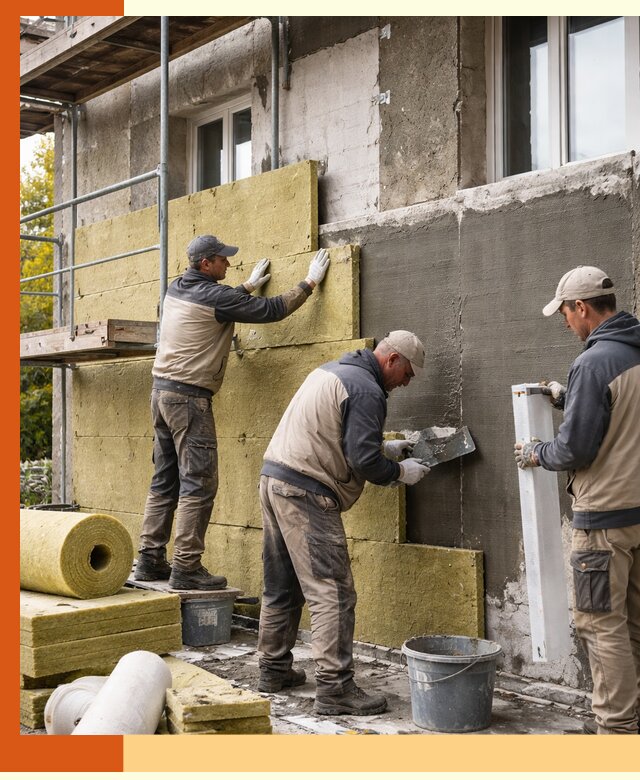 Утепление фасада зданий и домов в Зеленодольске