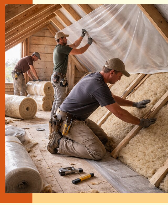 Утепление крыши изнутри в Зеленодольске: профессионально и надежно