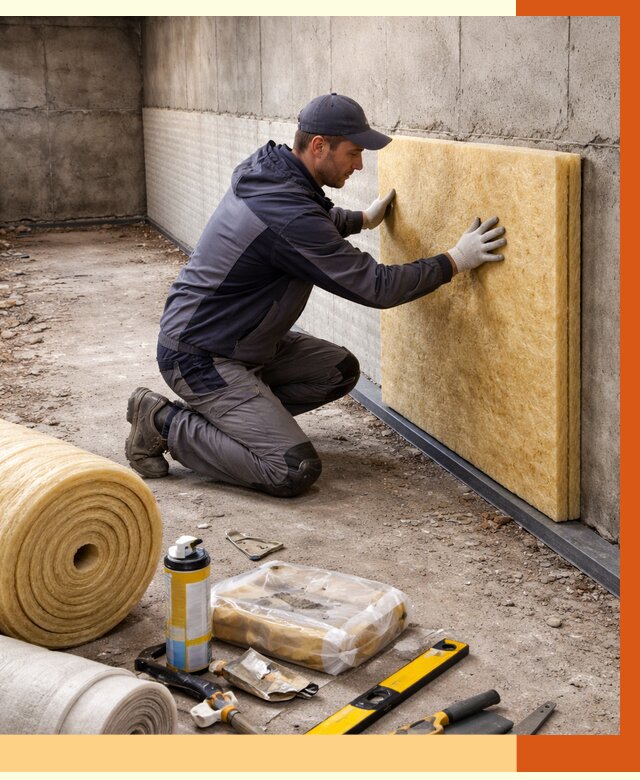 Утепление фундамента изнутри в Зеленодольске от 4347 руб./м2 — работы под ключ | ТепломастерЗлн