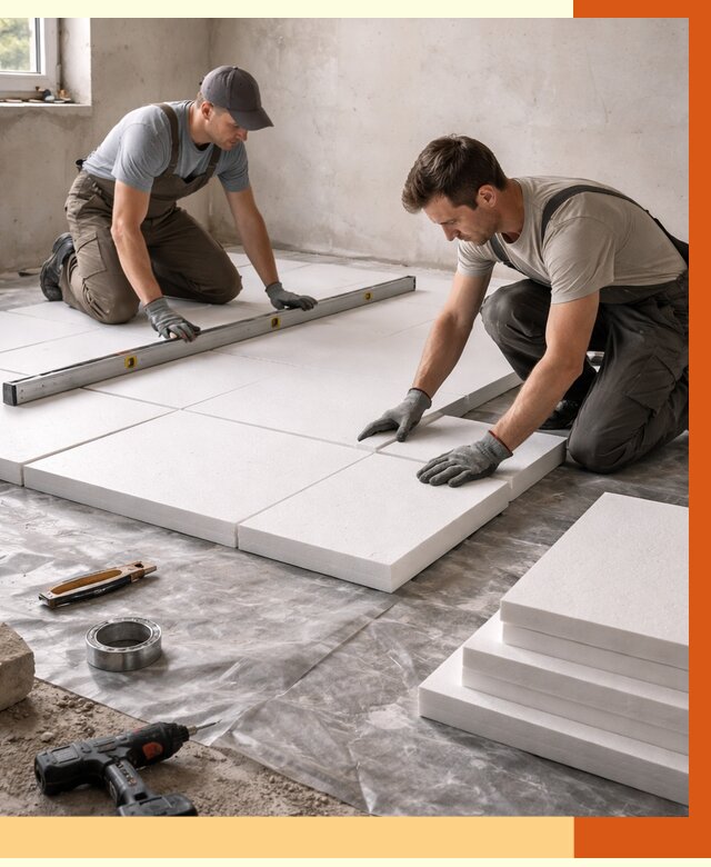 Утепление бетонного пола в Зеленодольске от 2588 руб/м2 — монтаж и цена | ТепломастерЗлн