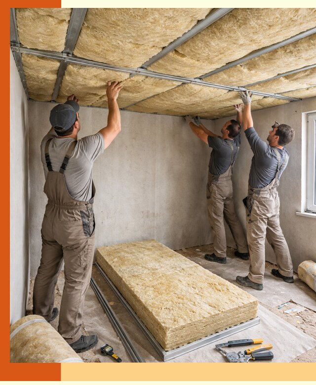 Утепление потолка в Зеленодольске — тепло и без сквозняков