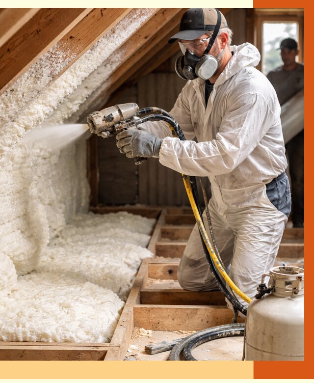 Утепление чердака ППУ в Зеленодольске от 8922 руб./м2 — услуга под ключ | ТепломастерЗлн