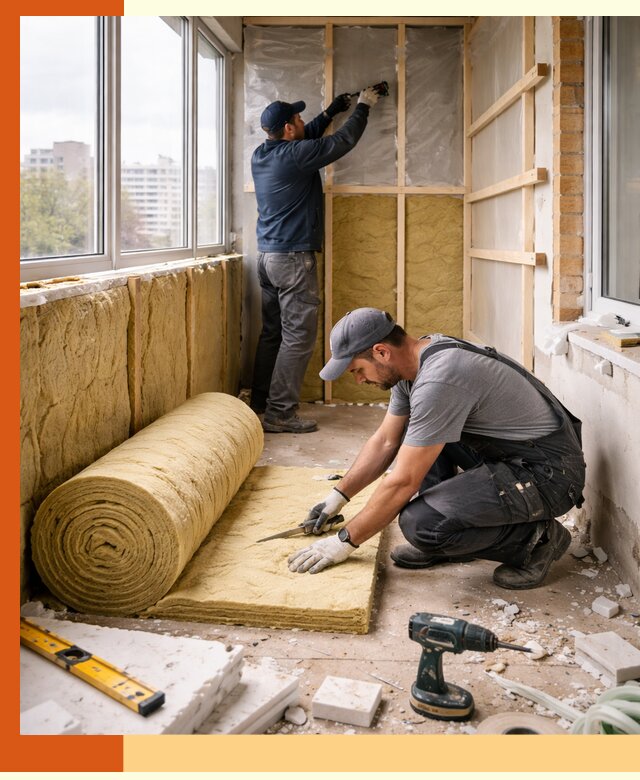 Утепление балкона под ключ в Зеленодольске качественно и быстро