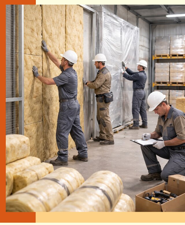 Утепление склада готовой продукции в Зеленодольске качественно и быстро