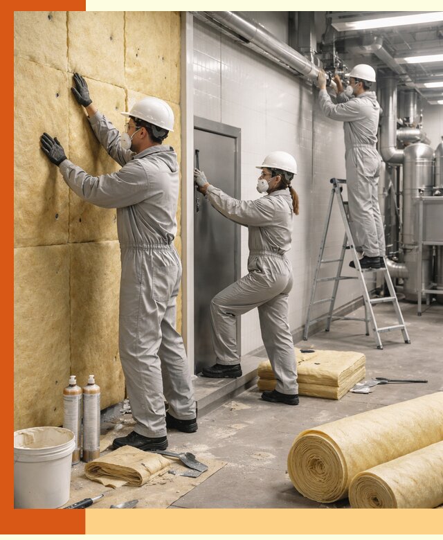 Утепление пищевого цеха под ключ в Зеленодольске