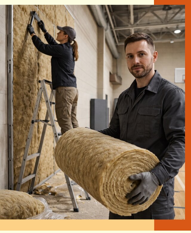 Утепление спортзала в Зеленодольске от 7763 руб/м2 — комплексное утепление под ключ | ТепломастерЗлн