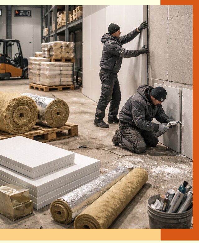 Утепление холодного склада в Зеленодольске от 8798 руб/м2 — комплексное под ключ | ТепломастерЗлн