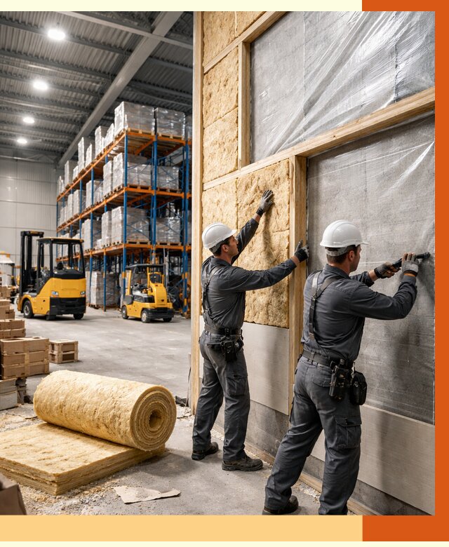 Утепление склада с техникой в Зеленодольске от 4347 руб./м2 — комплексно под ключ | ТепломастерЗлн