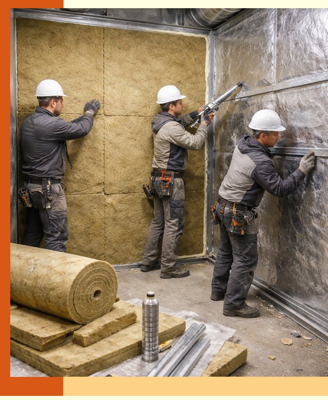 Утепление венткамеры в Зеленодольске — качественная теплоизоляция и шумопоглощение