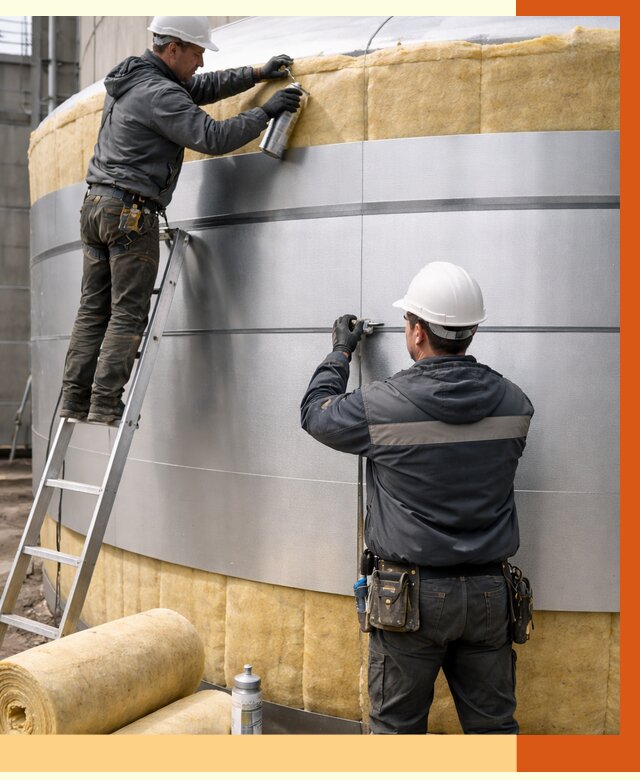 Утепление цистерны в Зеленодольске пенополиуретаном от 15008 руб. под ключ | ТепломастерЗлн