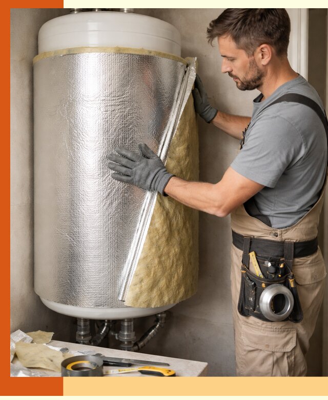 Утепление бойлера в Зеленодольске для снижения теплопотерь и экономии энергии