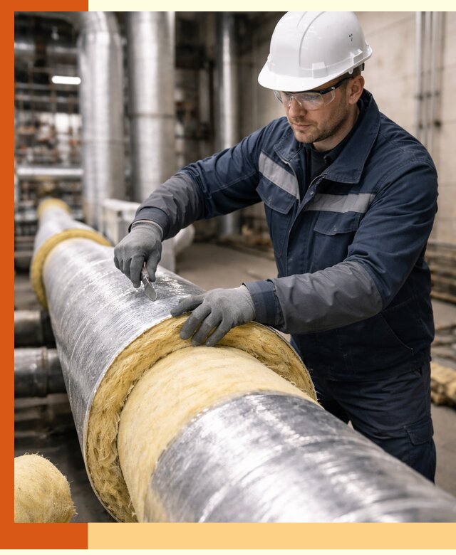 Утепление технологического оборудования и заводских установок в Зеленодольске