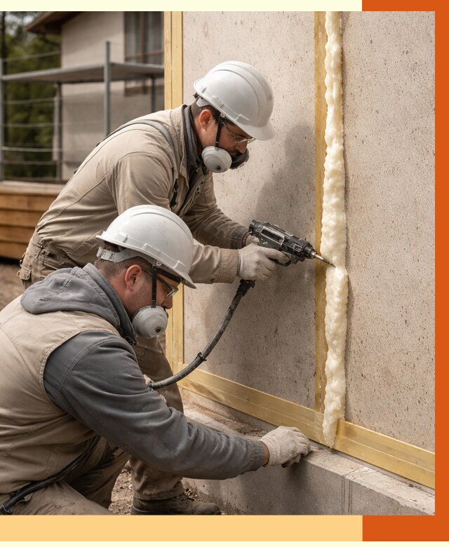 Утепление сип панелей ППУ в Зеленодольске от 4968 руб. под ключ | ТепломастерЗлн