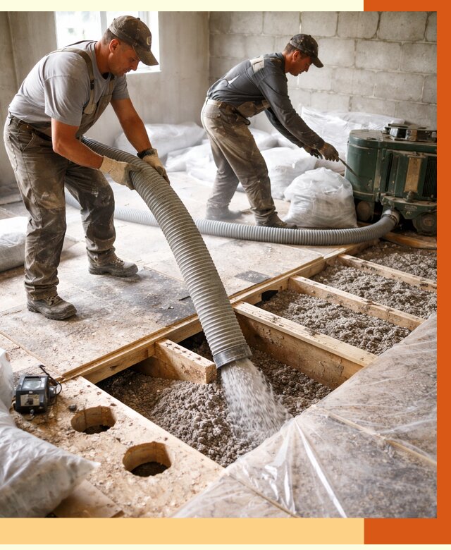 Заполнение пустот перекрытий в Зеленодольске от 4658 руб. под ключ | ТепломастерЗлн