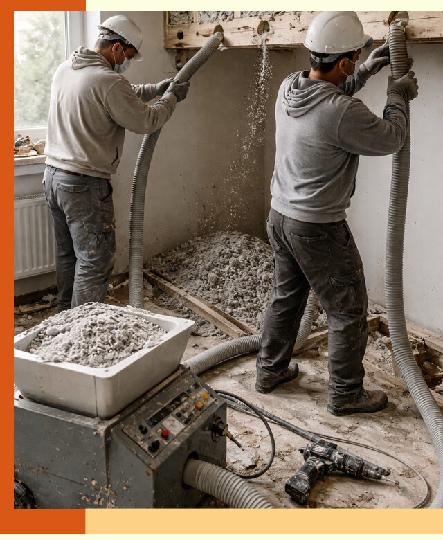 Заполнение пустот перекрытий пеной и наполнителями в Зеленодольске