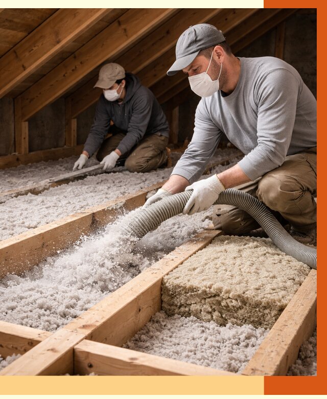 Заполнение полостей чердачного перекрытия в Зеленодольске от 4658 руб. | ТепломастерЗлн