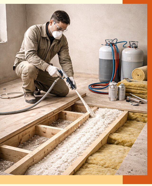 Заполнение полостей межэтажного перекрытия в Зеленодольске от 4347 руб. | ТепломастерЗлн