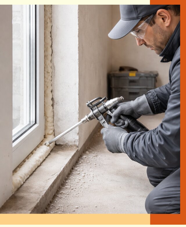 Герметизация стыков ППУ в Зеленодольске от 1708 руб. за м2 — утепление примыканий под ключ | ТепломастерЗлн