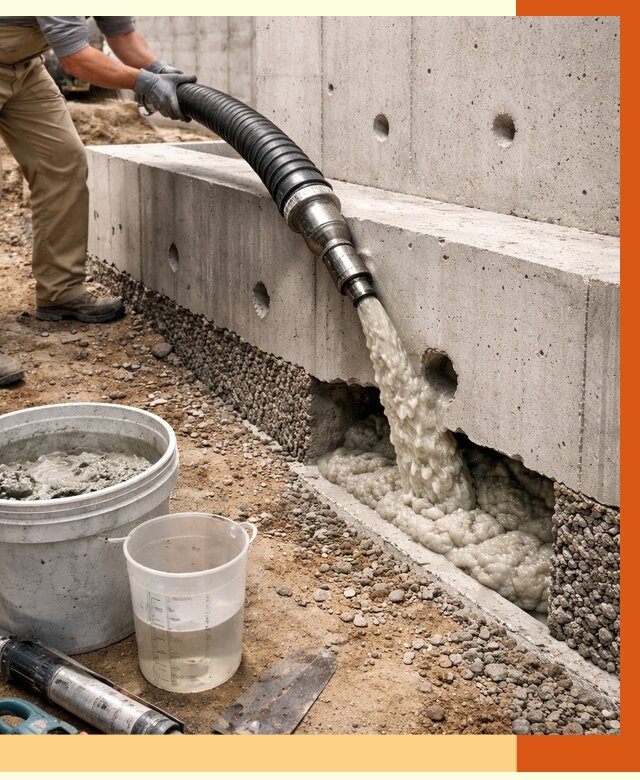 Заполнение полостей фундамента в Зеленодольске от 7038 руб. под ключ | ТепломастерЗлн