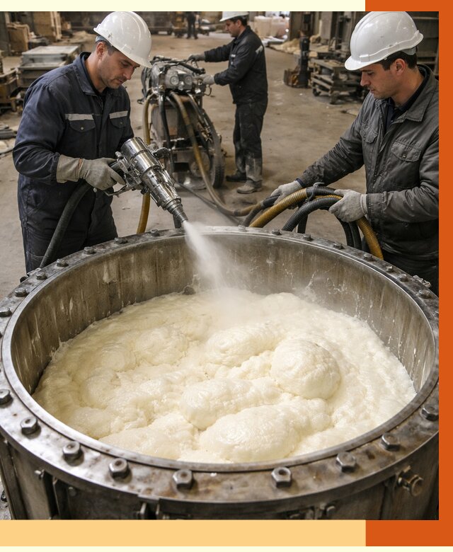 Заливка ППУ в емкости в Зеленодольске от 7504 руб. — утепление емкости под ключ | ТепломастерЗлн