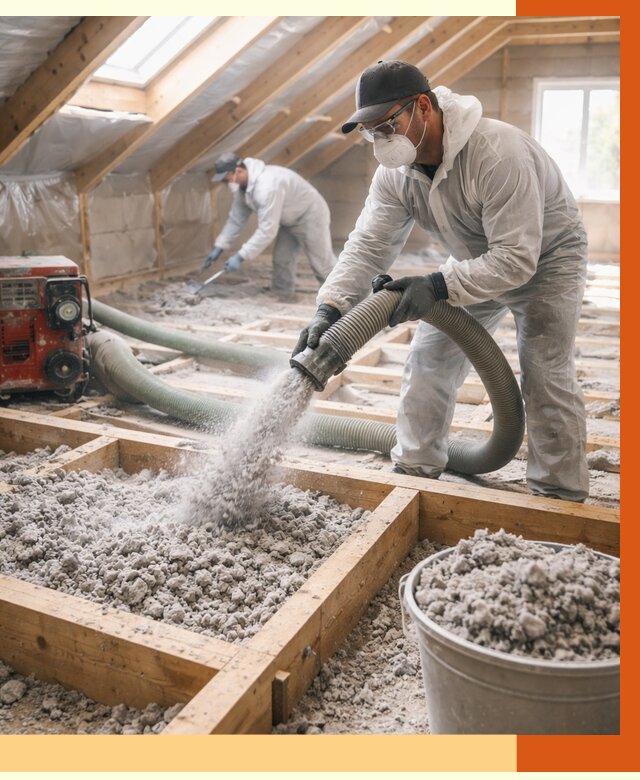 Утепление эковатой в Зеленодольске от 3053 руб./м2 — монтаж и задувка | ТепломастерЗлн