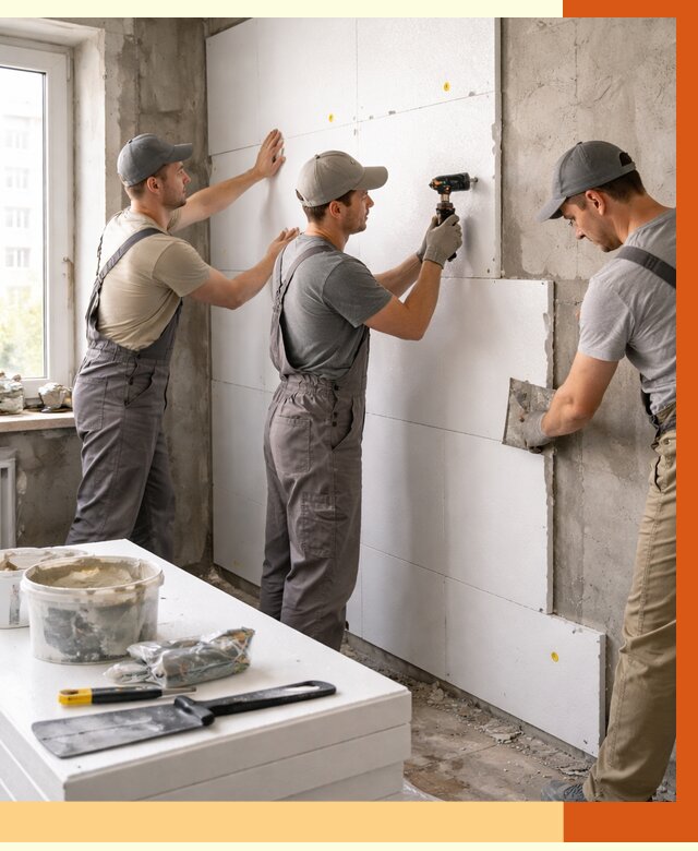 Утепление пенопластом домов и стен в Зеленодольске от 1915 руб. — ТепломастерЗлн