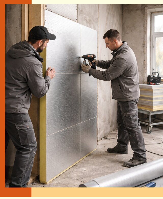 Утепление PIR панелями домов и зданий в Зеленодольске