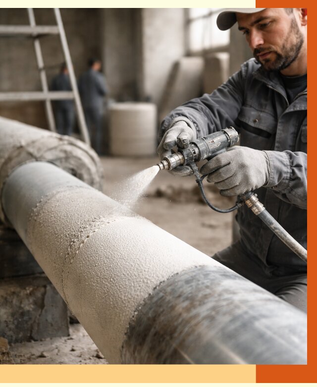 Утепление труб жидкой теплоизоляцией в Зеленодольске от 7763 руб. под ключ | ТепломастерЗлн