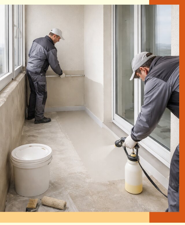 Утепление балкона жидкой теплоизоляцией в Зеленодольске от 5951 руб./м2 | ТепломастерЗлн