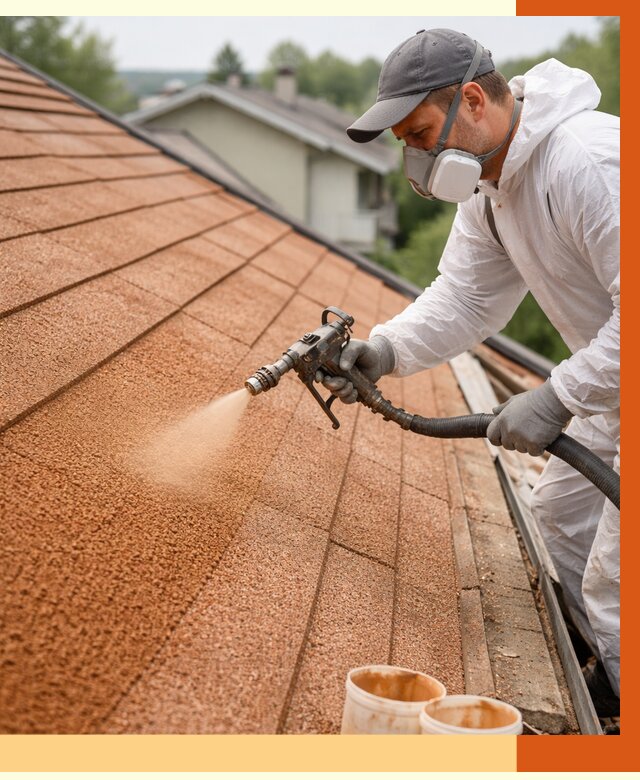 Утепление кровли жидкой пробкой в Зеленодольске от 2795 руб./м² под ключ | ТепломастерЗлн