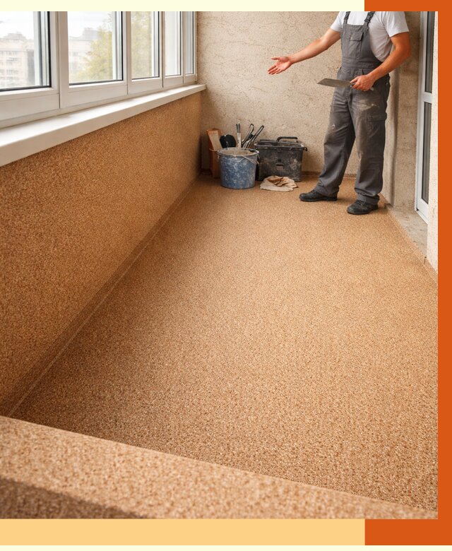 Утепление балкона жидкой пробкой в Зеленодольске от 3778 руб/м² под ключ | ТепломастерЗлн