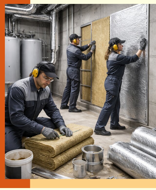 Шумоизоляция котельной в Зеленодольске: профессиональный монтаж и материалы