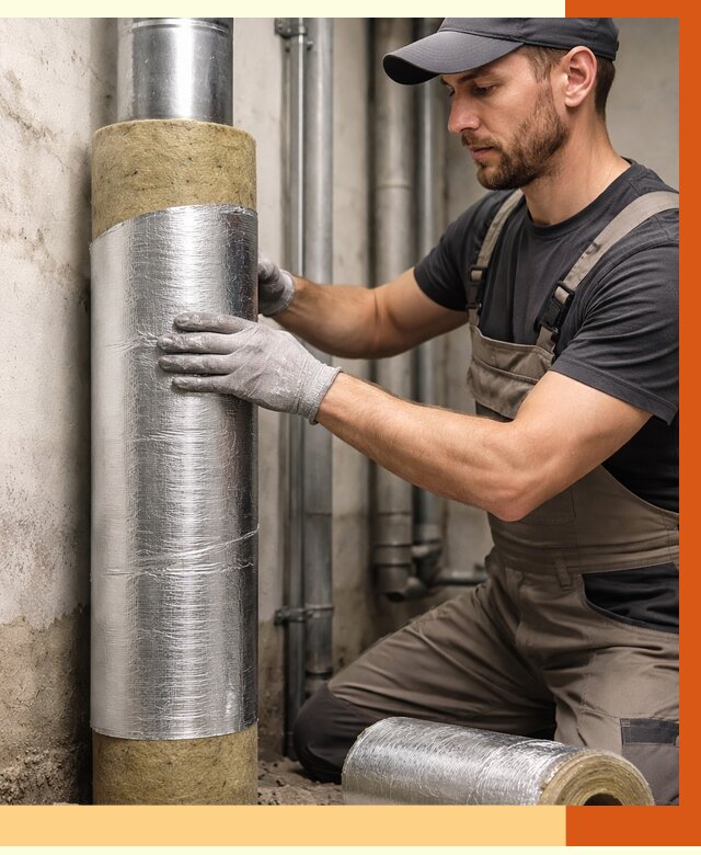 Шумоизоляция труб в Зеленодольске от 1242 руб. — шумоподавление и звукоизоляция труб | ТепломастерЗлн