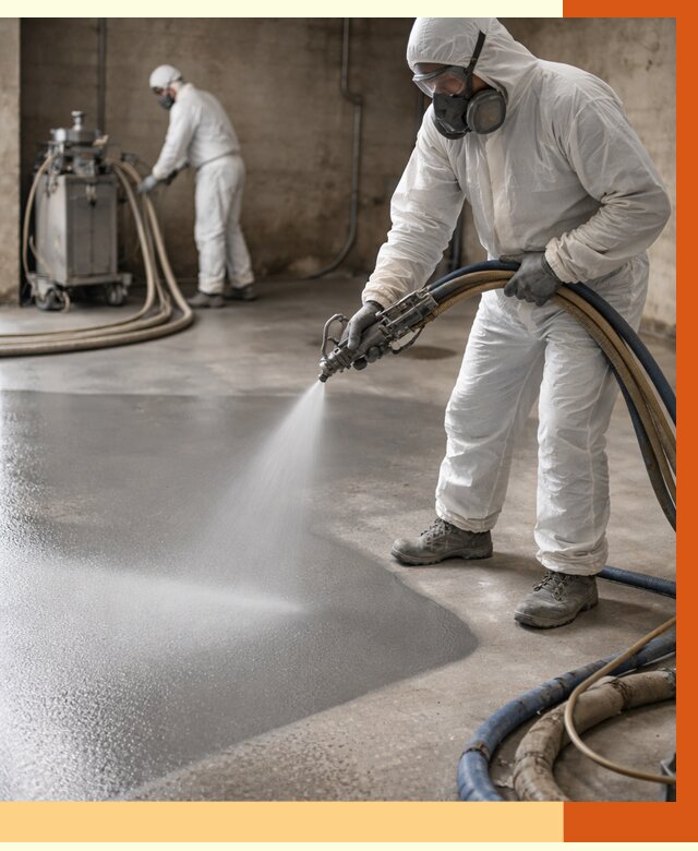 Гидроизоляция полимочевиной в Зеленодольске от 8798 руб/м² — напыление полимерной гидроизоляции | ТепломастерЗлн