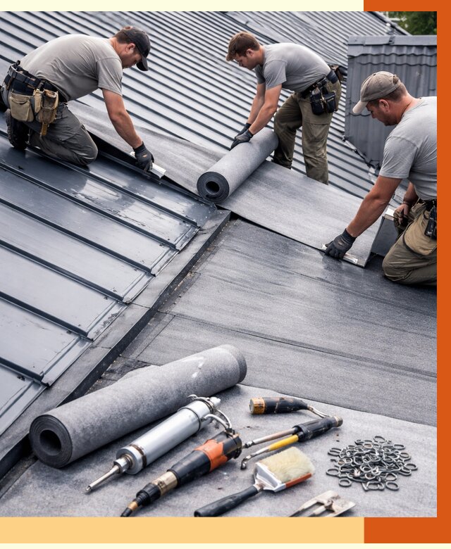 Гидроизоляция металлической кровли полимочевиной в Зеленодольске от 8798 руб. | ТепломастерЗлн