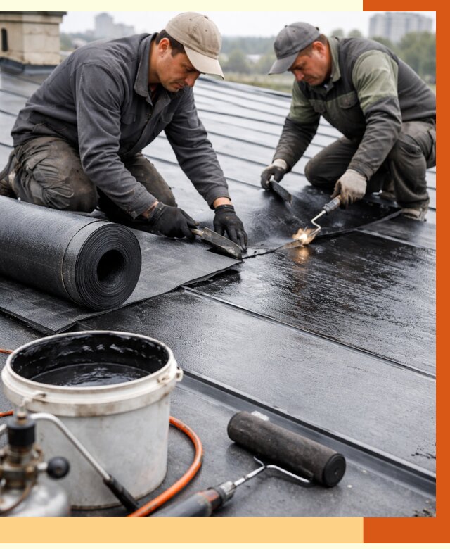 Гидроизоляция фальцевой кровли в Зеленодольске от 7763 руб. под ключ | ТепломастерЗлн