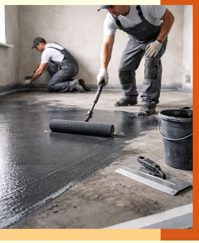 Профессиональная гидроизоляция пола в Зеленодольске от 8798 руб. под ключ | ТепломастерЗлн