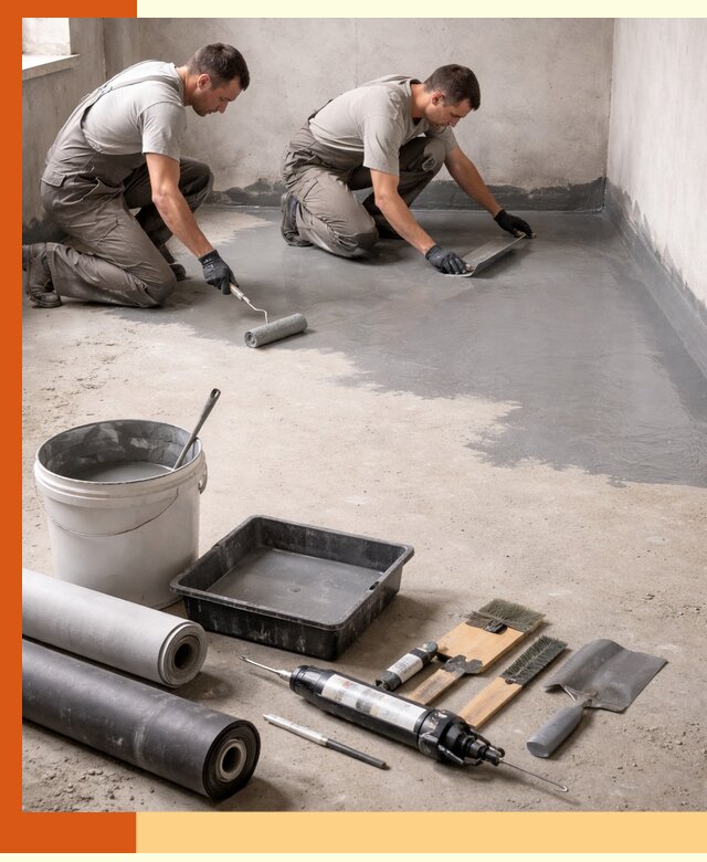 Гидроизоляция пола в Зеленодольске — надежная защита от влаги и протечек